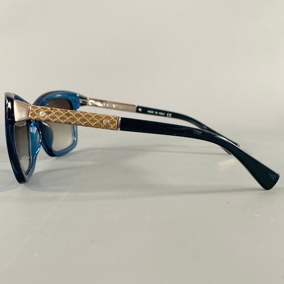 LANVIN Blue Silver Acetate Metal Sunglasses main image 5